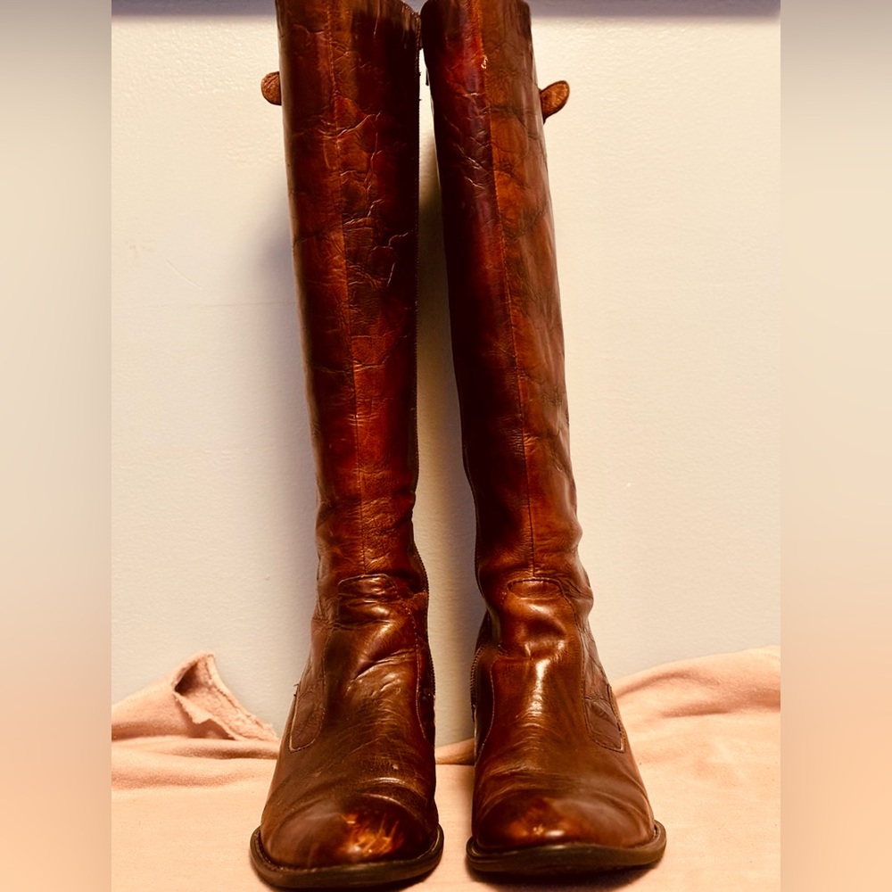 Vintage Born Crown Cole Haan Brown Leather Knee-high Boots 👢Size 10